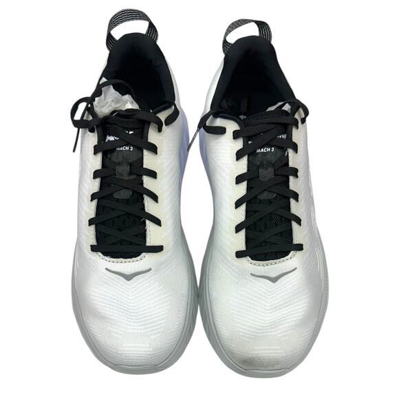 HOKA One One Mach 3 Men\'s Size 11 White Black Road Running Sneakers Trainer main image 7